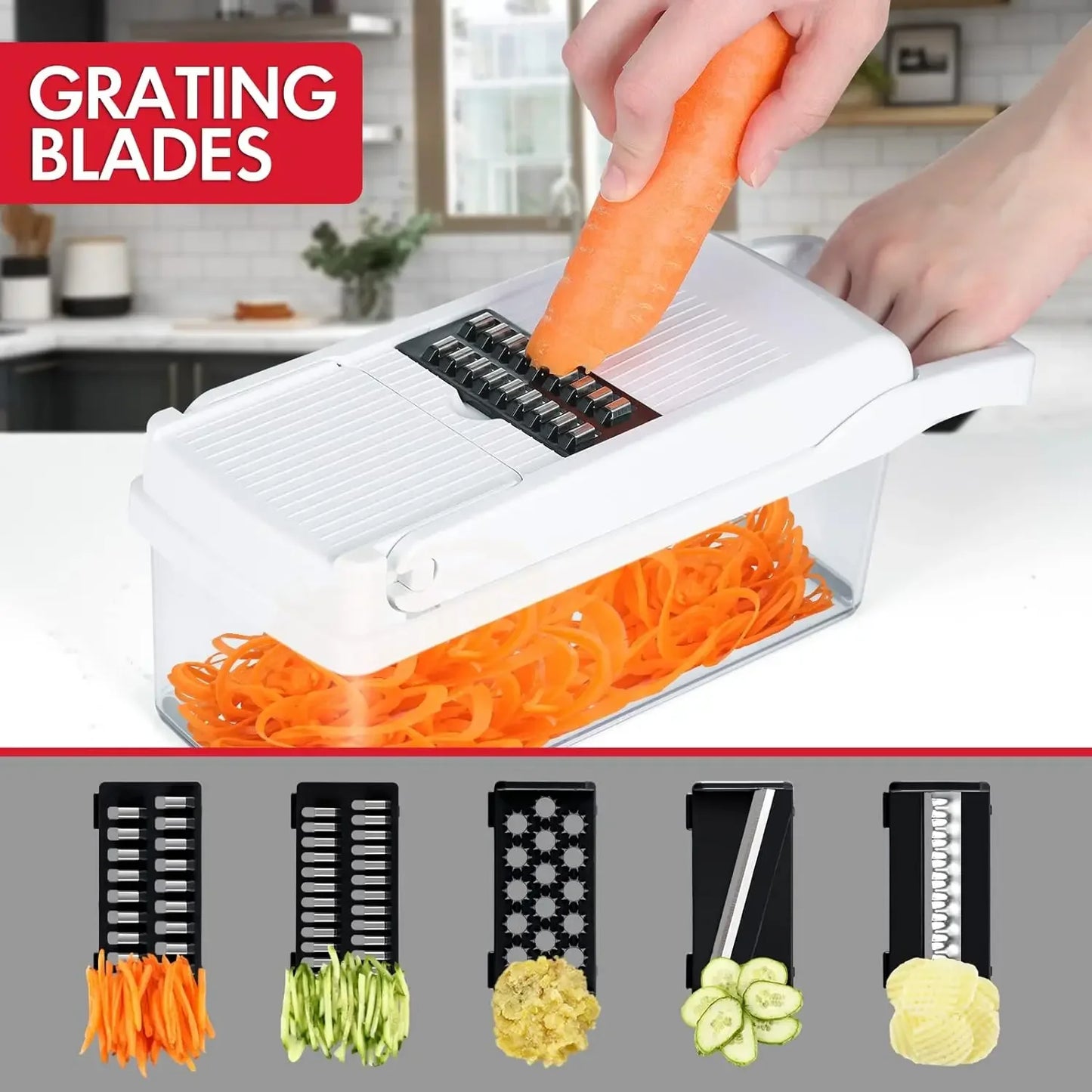 Kitchen vegetable cutter Multi-functional home vegetable ,14pcs