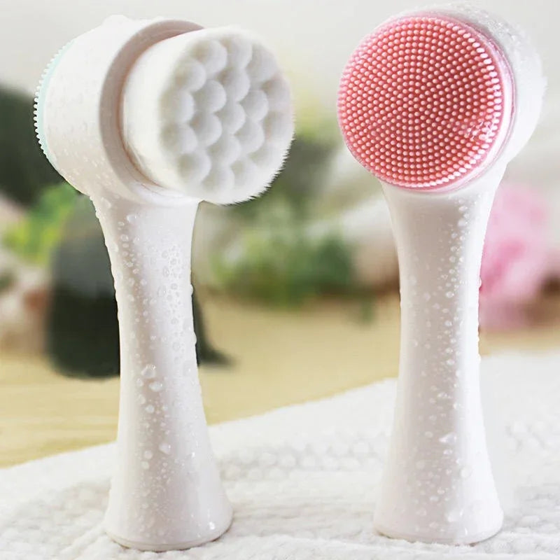 Silicone Face Cleansing Brush Double-Sided