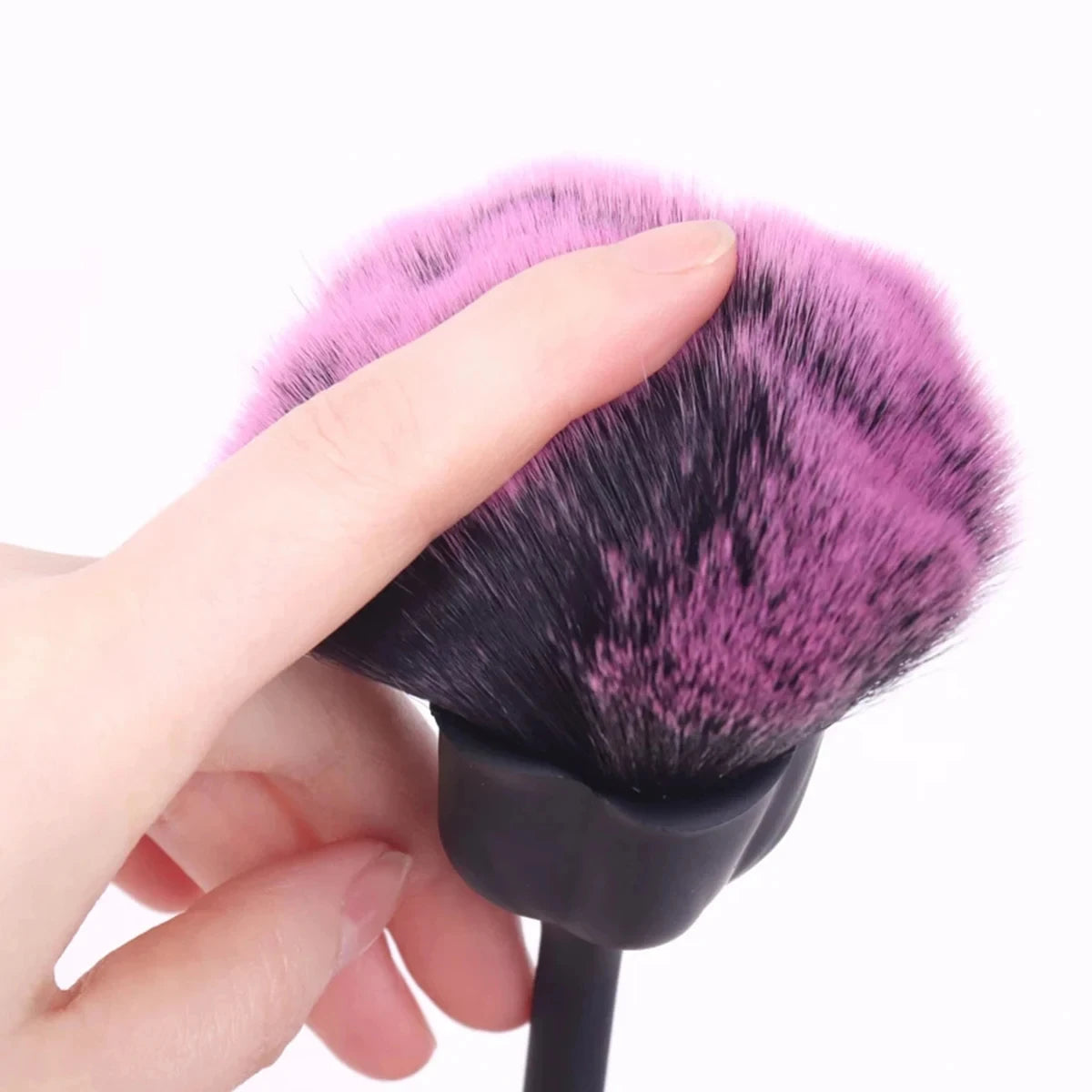 Pink Rose Soft Brush For Manicure Nail Art Dust Brush