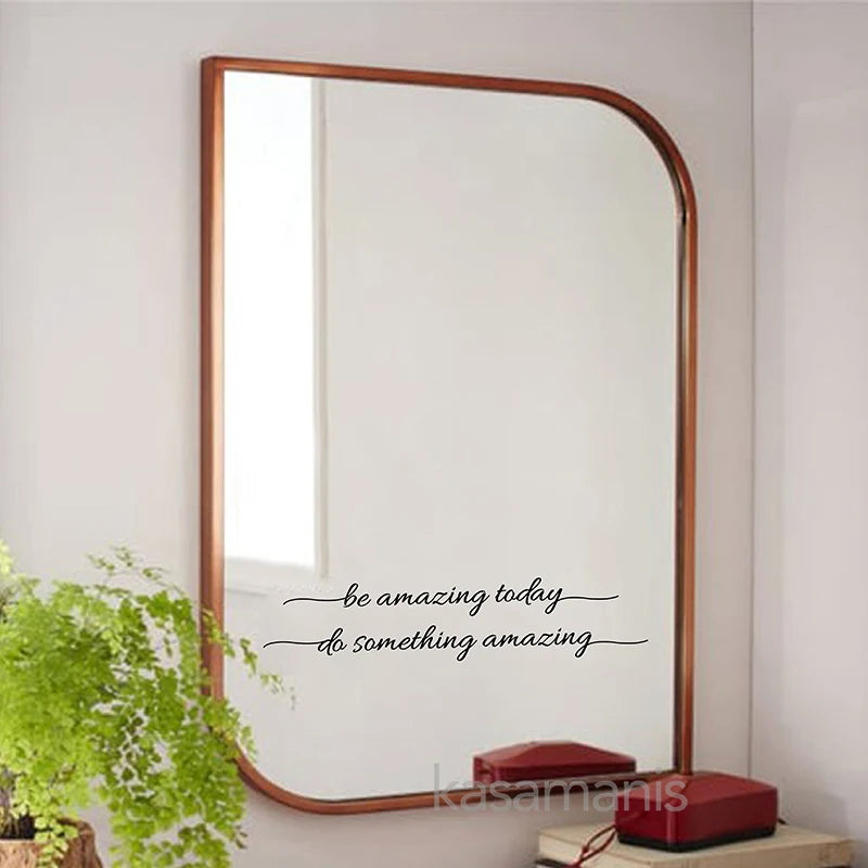 You Look Amazing Mirror Decal Vinyl Decal Decor Inspire Motivational Quote Sticker Fitting Room Bedroom Decoration