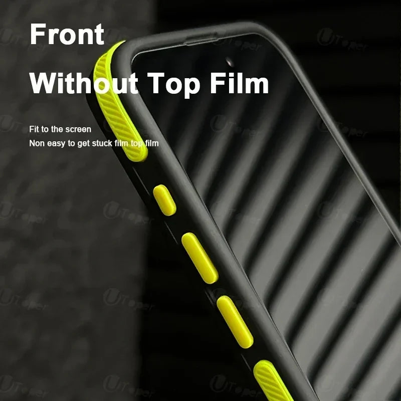 Bicolor Matte Frosted Magnetic Phone Case For iPhone 16 15 14 Plus 13 12 11 Pro Max Translucent Shockproof Bumper Hard Cover