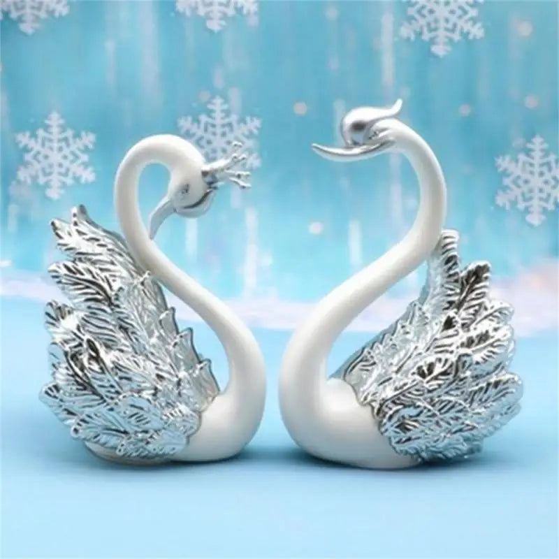 Mini Swan Couple Model