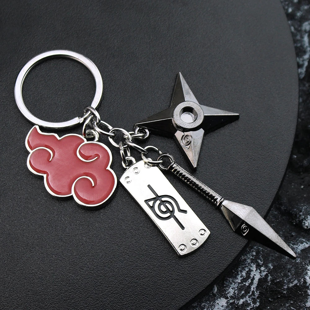 Anime Metal Keychain Uchiha Itachi Sharingan Cartoon Keychain