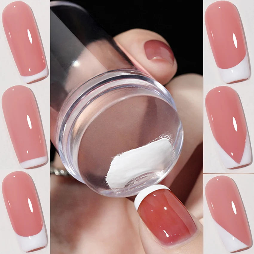 Nail Stamper Jelly Silicone Printing Nail Polish Stamping French Tip