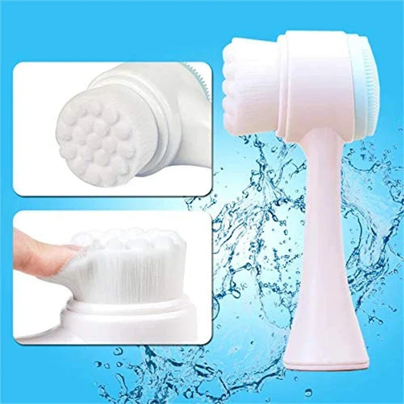 Silicone Face Cleansing Brush Double-Sided