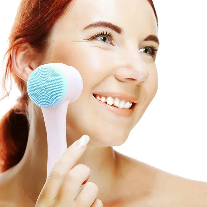 Silicone Face Cleansing Brush Double-Sided