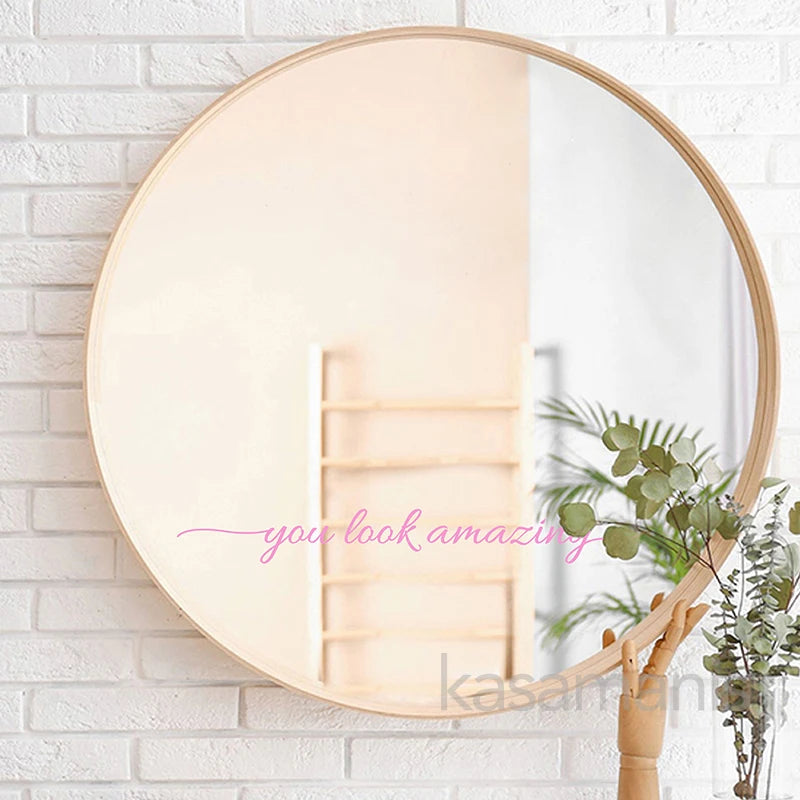 You Look Amazing Mirror Decal Vinyl Decal Decor Inspire Motivational Quote Sticker Fitting Room Bedroom Decoration