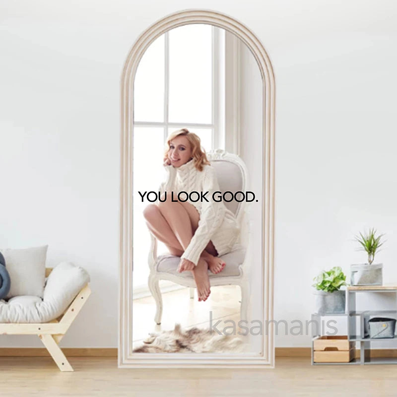 You Look Amazing Mirror Decal Vinyl Decal Decor Inspire Motivational Quote Sticker Fitting Room Bedroom Decoration