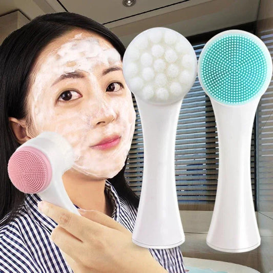 Silicone Face Cleansing Brush Double-Sided