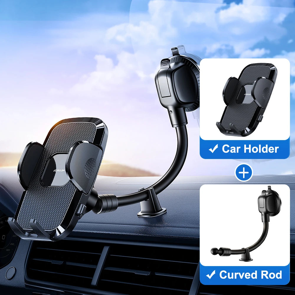 Dashboard Phone Holder for Car【360° Widest View】9in Flexible Long Arm, Universal Handsfree