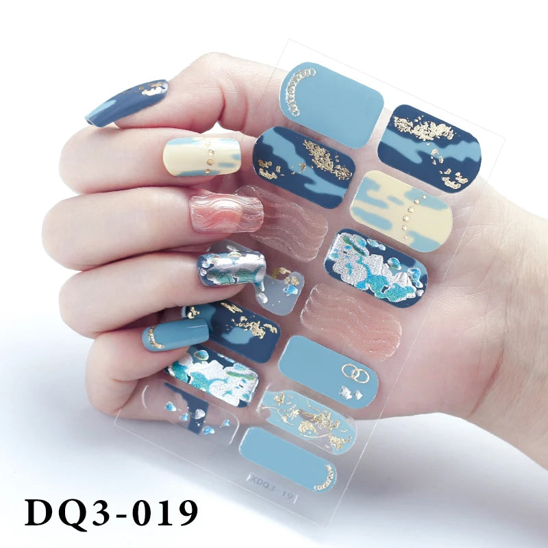 Four Sorts of Nail Stickers Fashion Nail Wraps