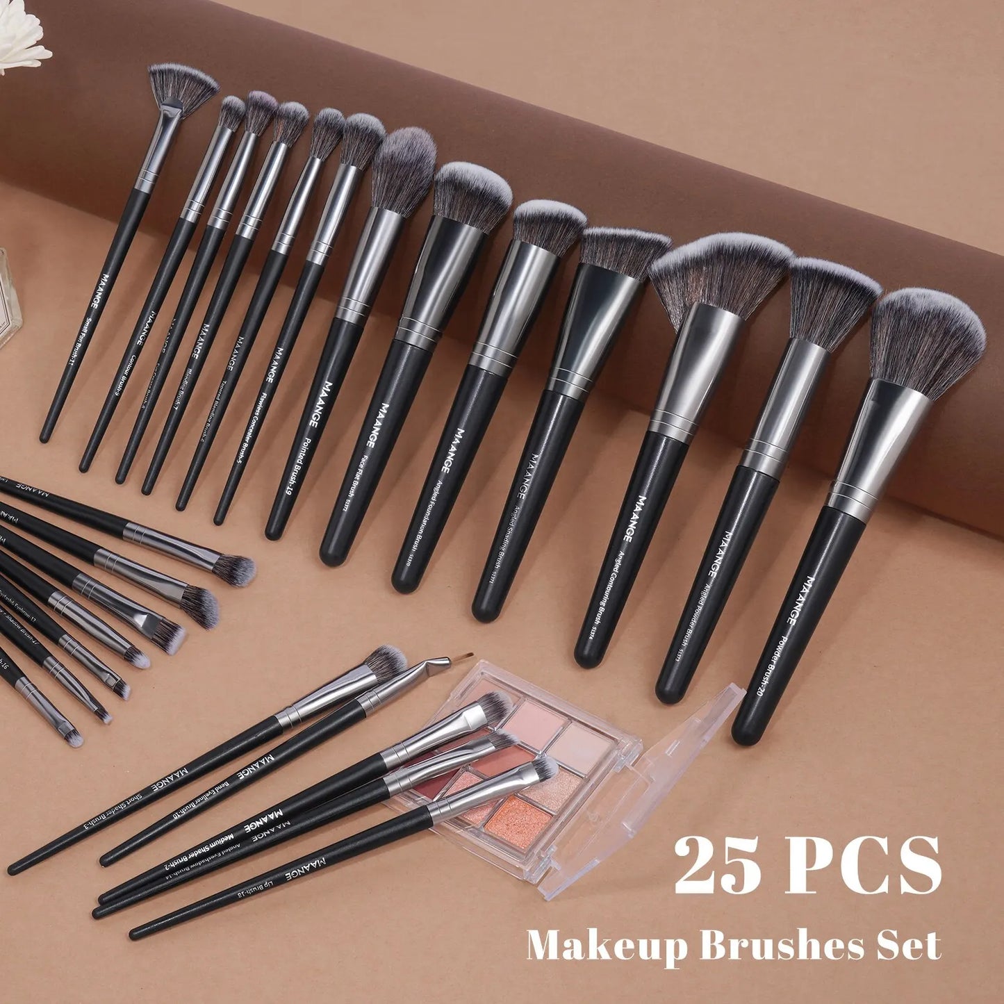 MAANGE Professional Gift Box 25 Pieces Makeup Brushes Kit