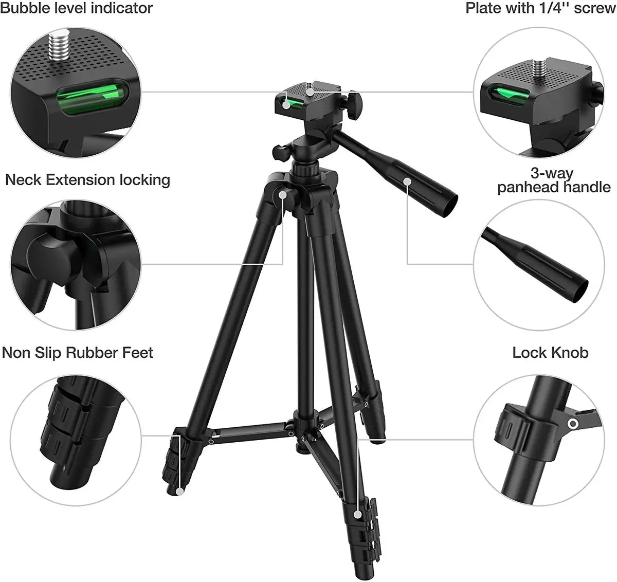 Lightweight Camera Tripod For Mobile Tripod Camera Portable SLR Bluetooth-compatible