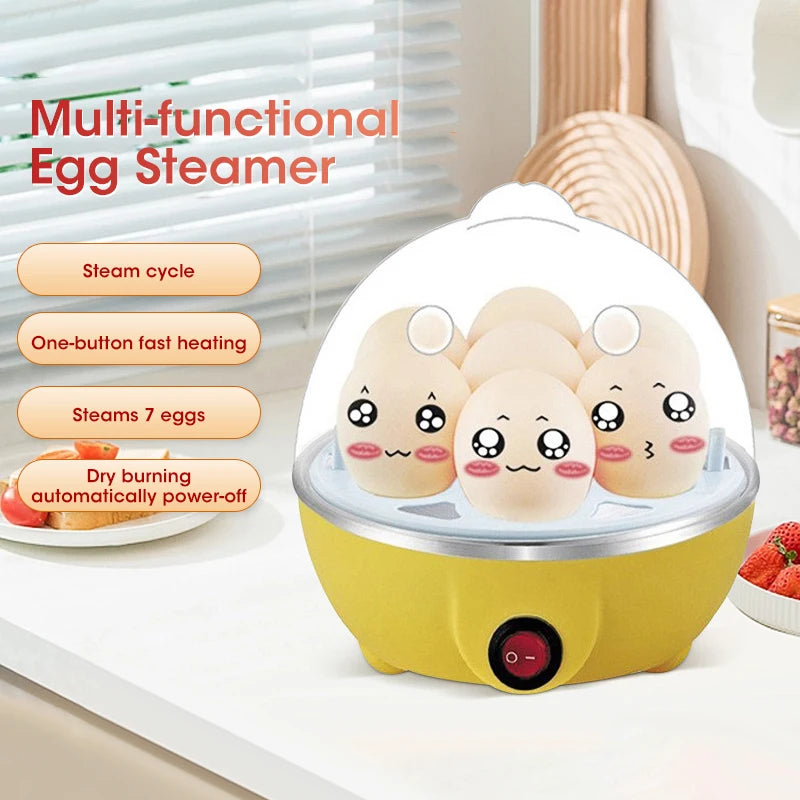 Egg Cooker Automatic Power Off Home 7 Eggs Multi-Functional Steamed Egg