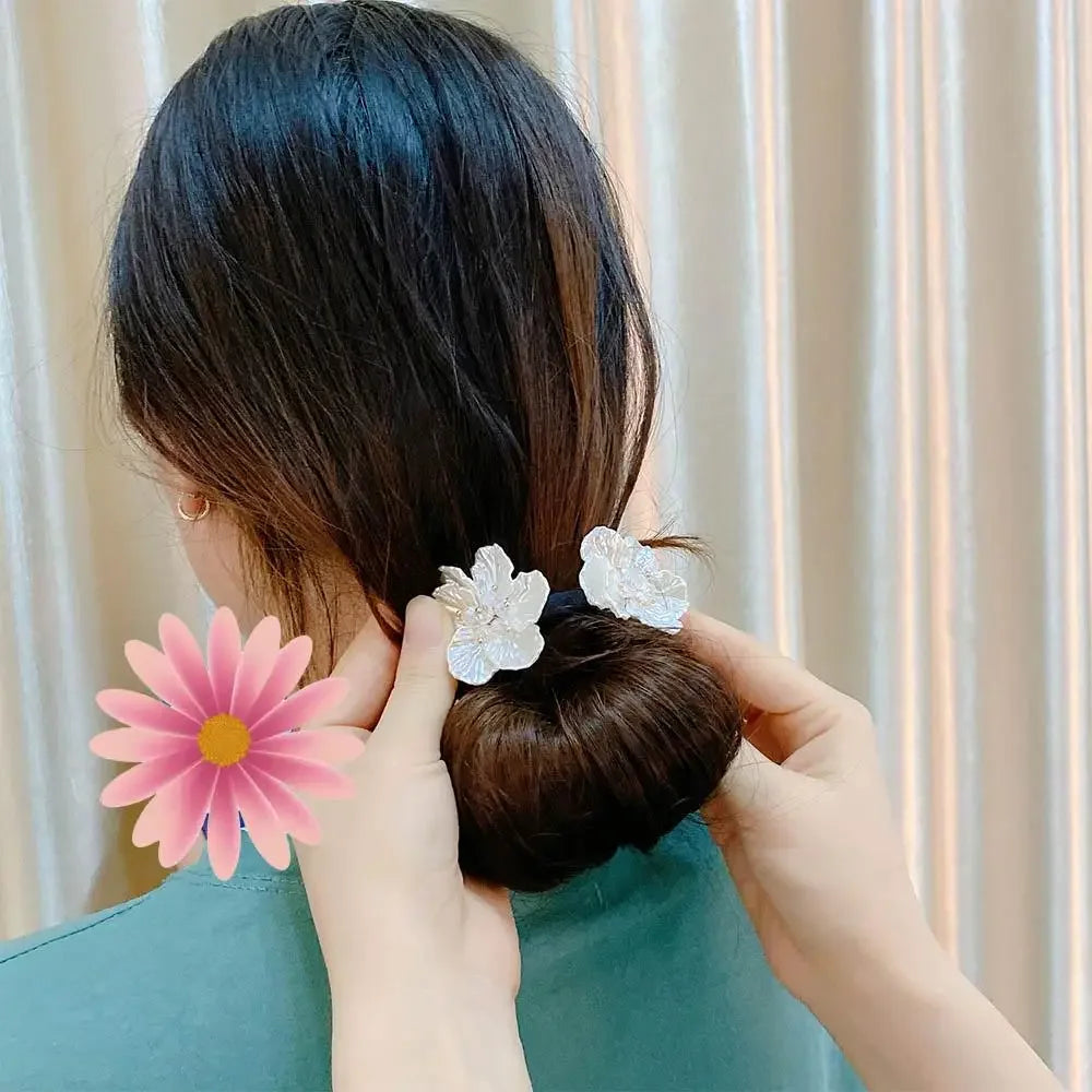 Shell Flower Magic Bun Maker Flower Bud Head Bun