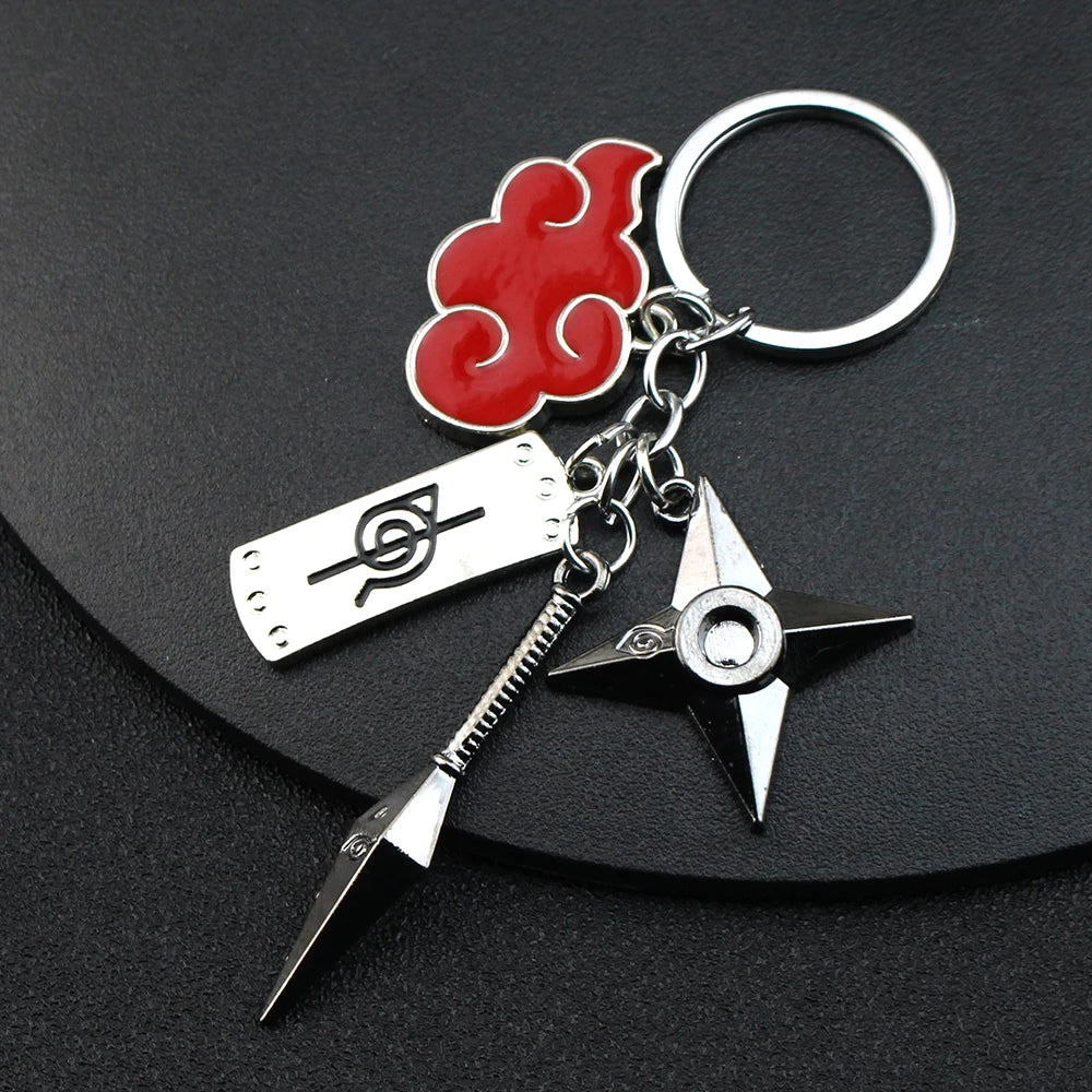 Anime Metal Keychain Uchiha Itachi Sharingan Cartoon Keychain