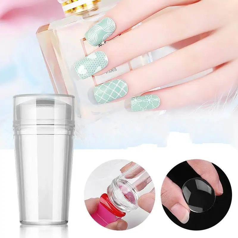 Nail Stamper Jelly Silicone Printing Nail Polish Stamping French Tip