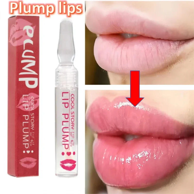 Lip Plump Serum Increase Elasticity Instant Volumising Essential Oil