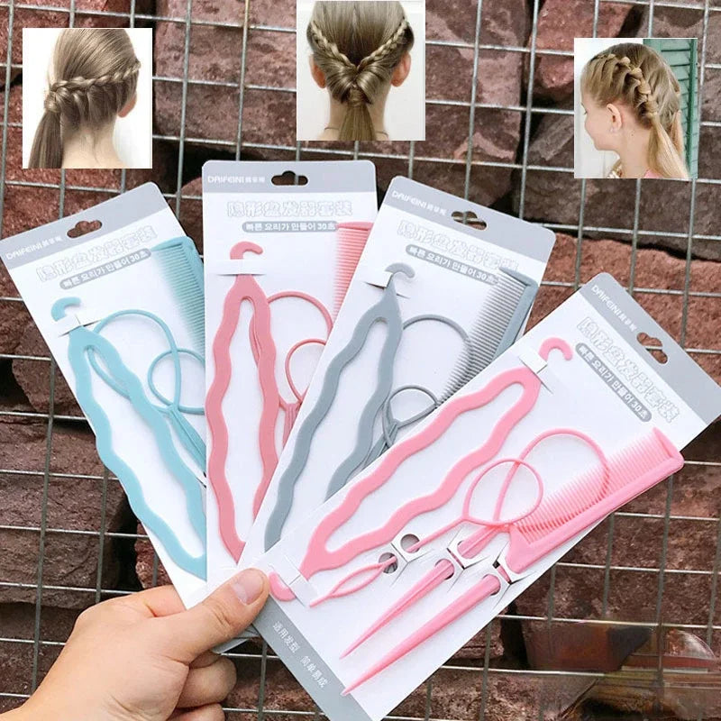 Magic Hair Styling Tools Set DIY Hair Braiding Braider Accessories